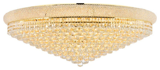 Elegant Lighting V1800F42/RC Primo 30 Light 42"W Flush Mount - GoldBy Elegant Furniture & Lighting