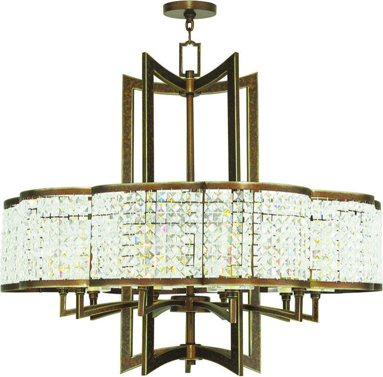Grammercy Chandelier - Hand Painted Palacial Bronze, 10By Livex Lighting Inc.
