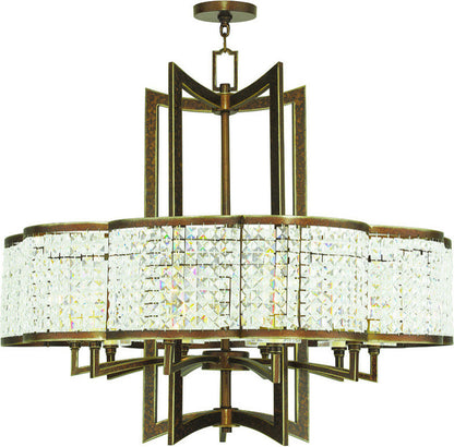 Grammercy Chandelier - Hand Painted Palacial Bronze, 10By Livex Lighting Inc.