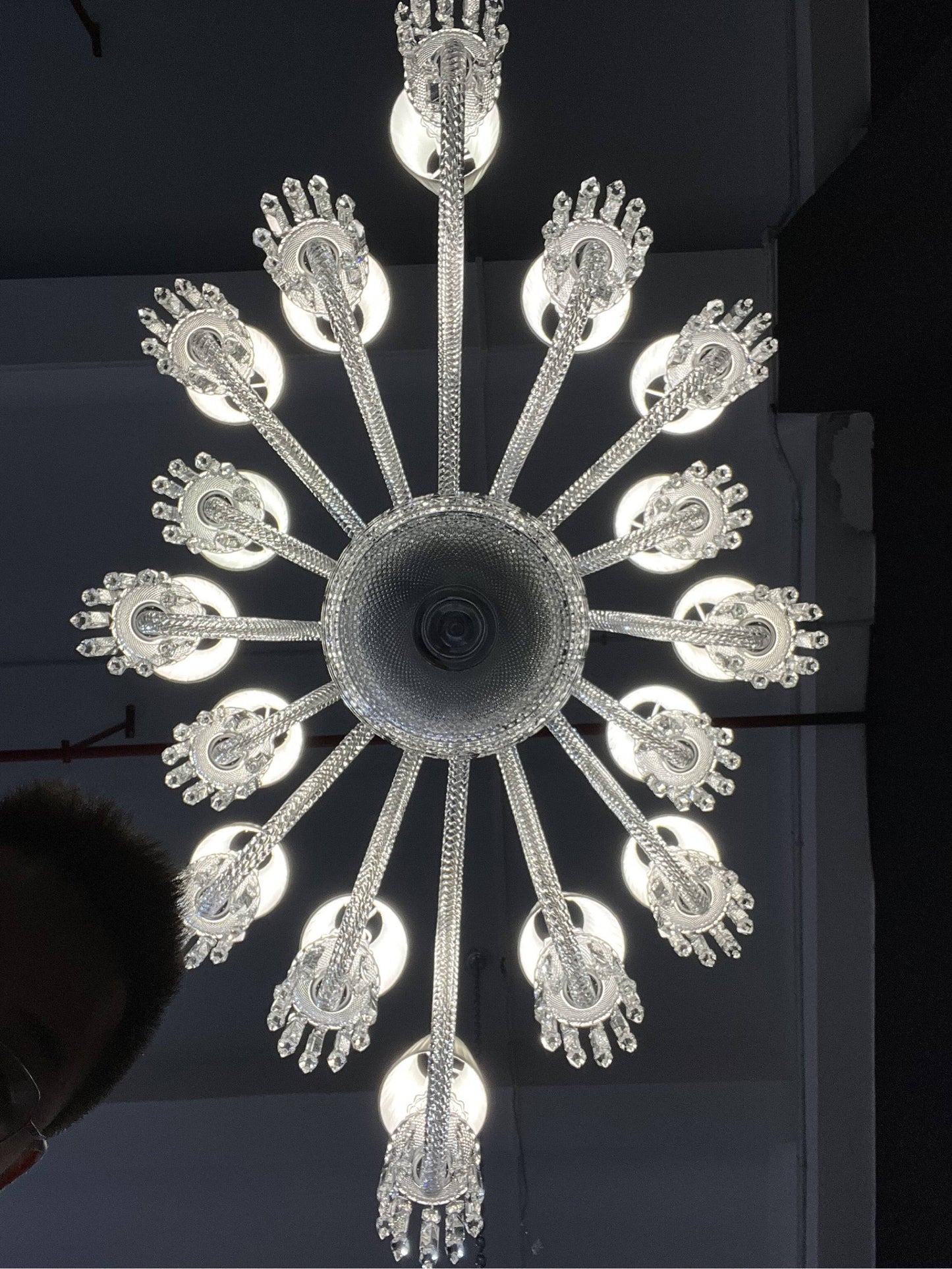 16 Lights Baccarat Style Pendant Light Luxury Banquet Crystal ChandelierBy Akari Lanterns