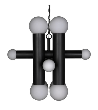 Amadeus Matte Black ChandelierBy Noir