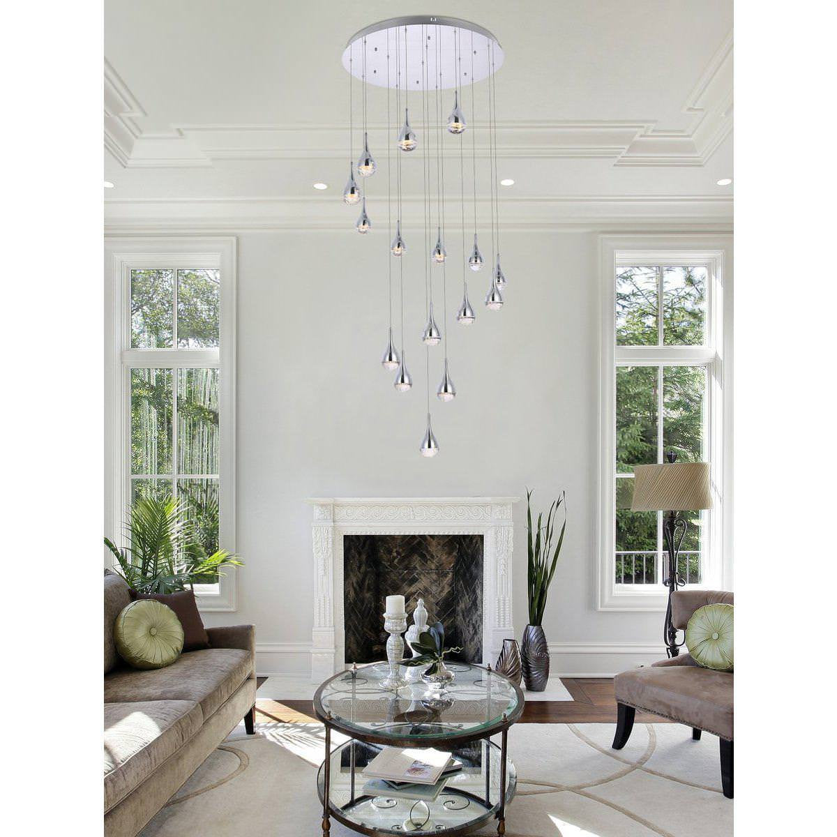 Amherst 16 Light Chandelier, ChromeBy Elegant Furniture & Lighting
