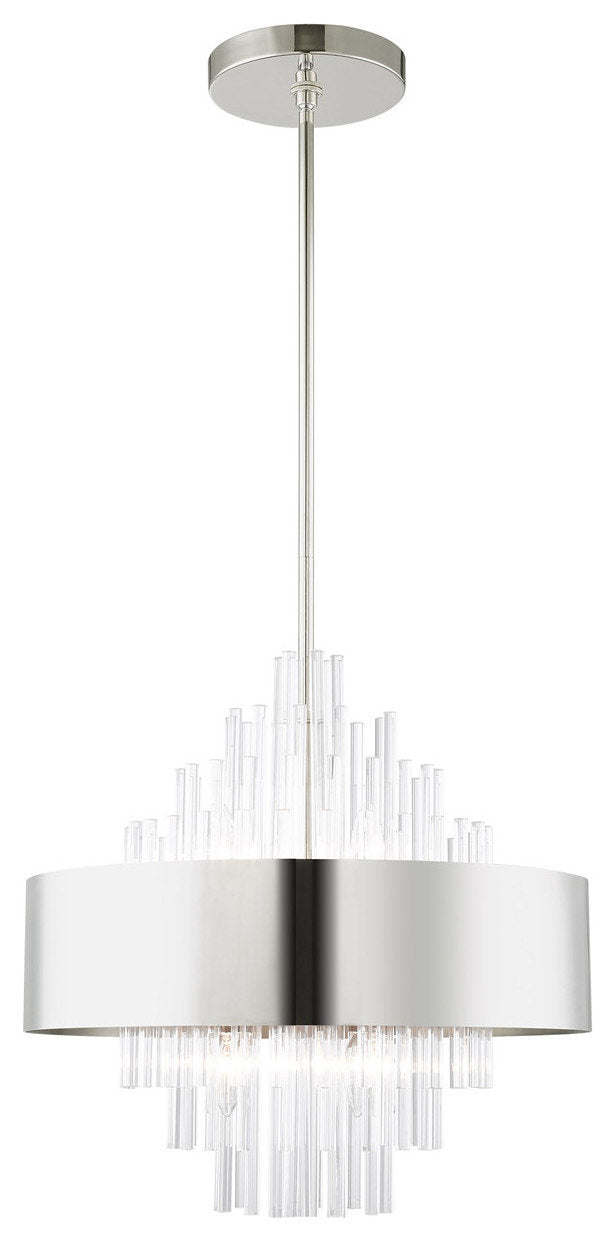 Orenburg 8 Light Chandelier, Polished NickelBy Livex Lighting Inc.