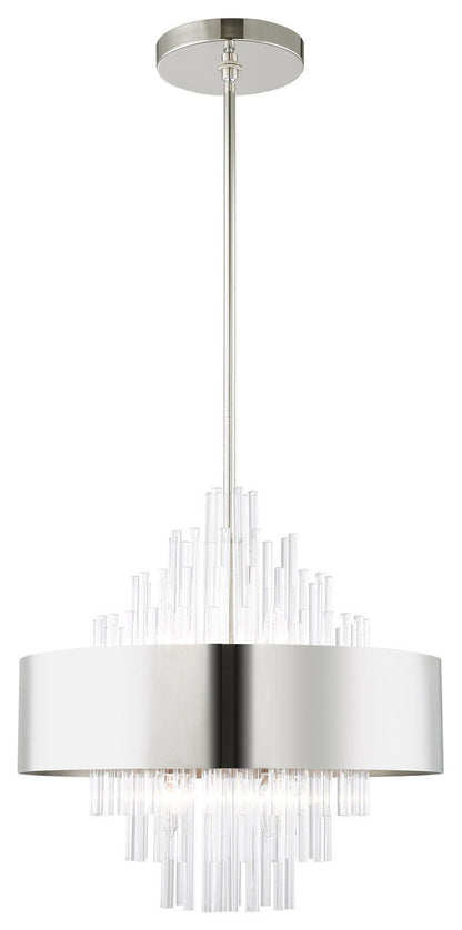 Orenburg 8 Light Chandelier, Polished NickelBy Livex Lighting Inc.