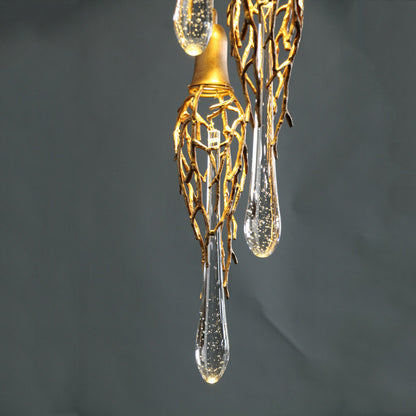 MIRODEMI? Andora | Creative Crystal Chandelier with Clear Glass Drops, 18 Lights, Cool LightBy Miron Demid LLC