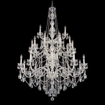 Arlington 25-Light Chandelier in Silver With Clear Heritage CrystalBy Schonbek