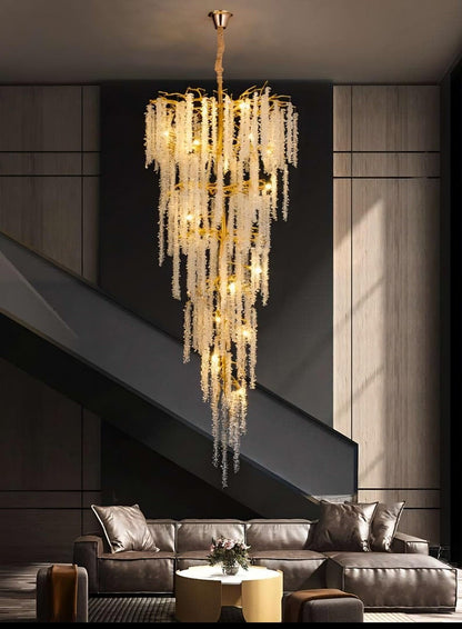 Albero Crystal Foyer ChandelierBy Morsale.com