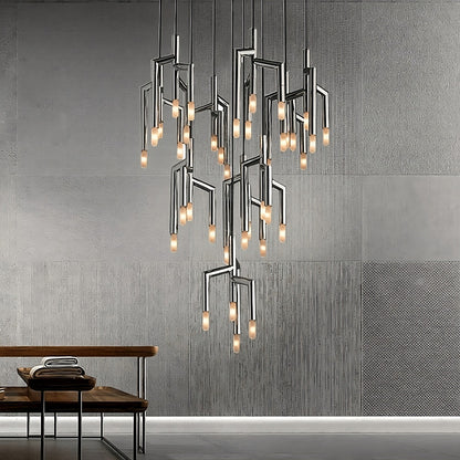 40-Light Stainless Steel Pendant Light FixtureBy Morsale.com