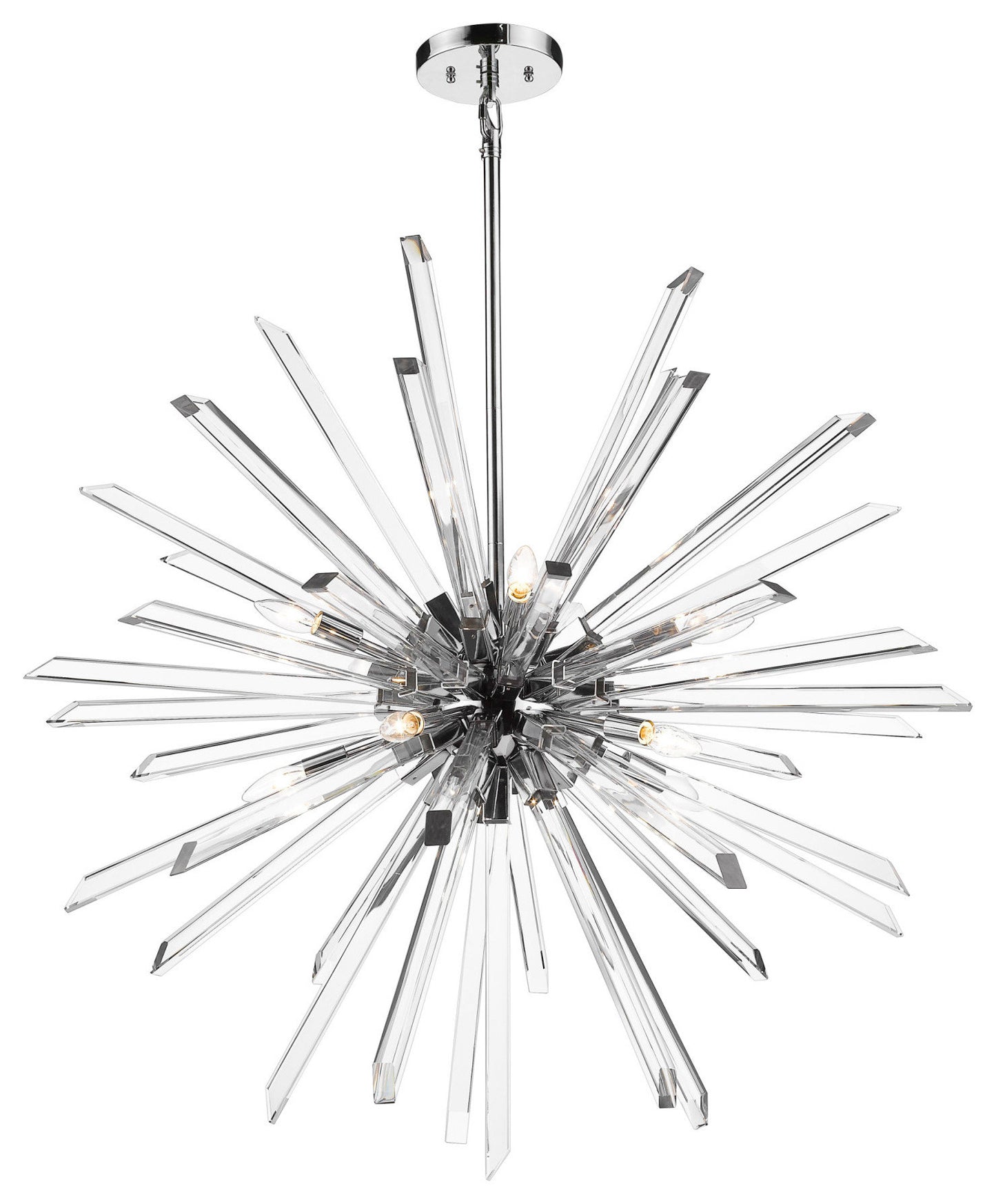 Z-Lite 4003-10 Burst 10 Light 42"W Crystal Sputnik Chandelier - ChromeBy Z-LIte