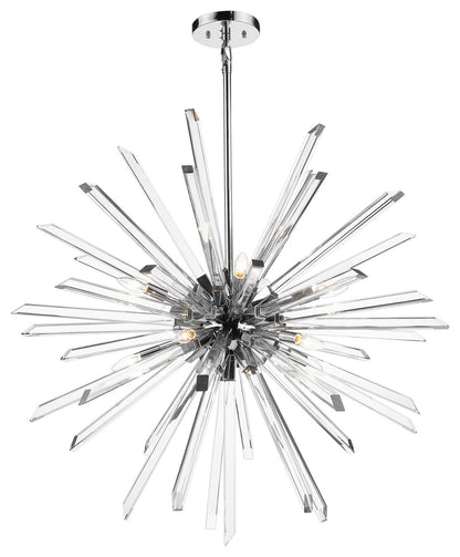 Z-Lite 4003-10 Burst 10 Light 42"W Crystal Sputnik Chandelier - ChromeBy Z-LIte