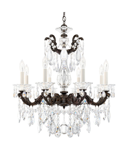 Schonbek 5073-76S 8 Light Crystal Chandelier, Heirloom BronzeBy Schonbek
