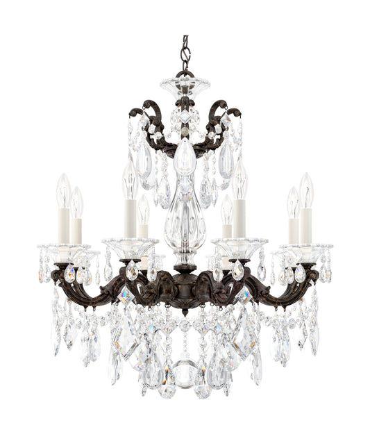 Schonbek 5073-76S 8 Light Crystal Chandelier, Heirloom BronzeBy Schonbek