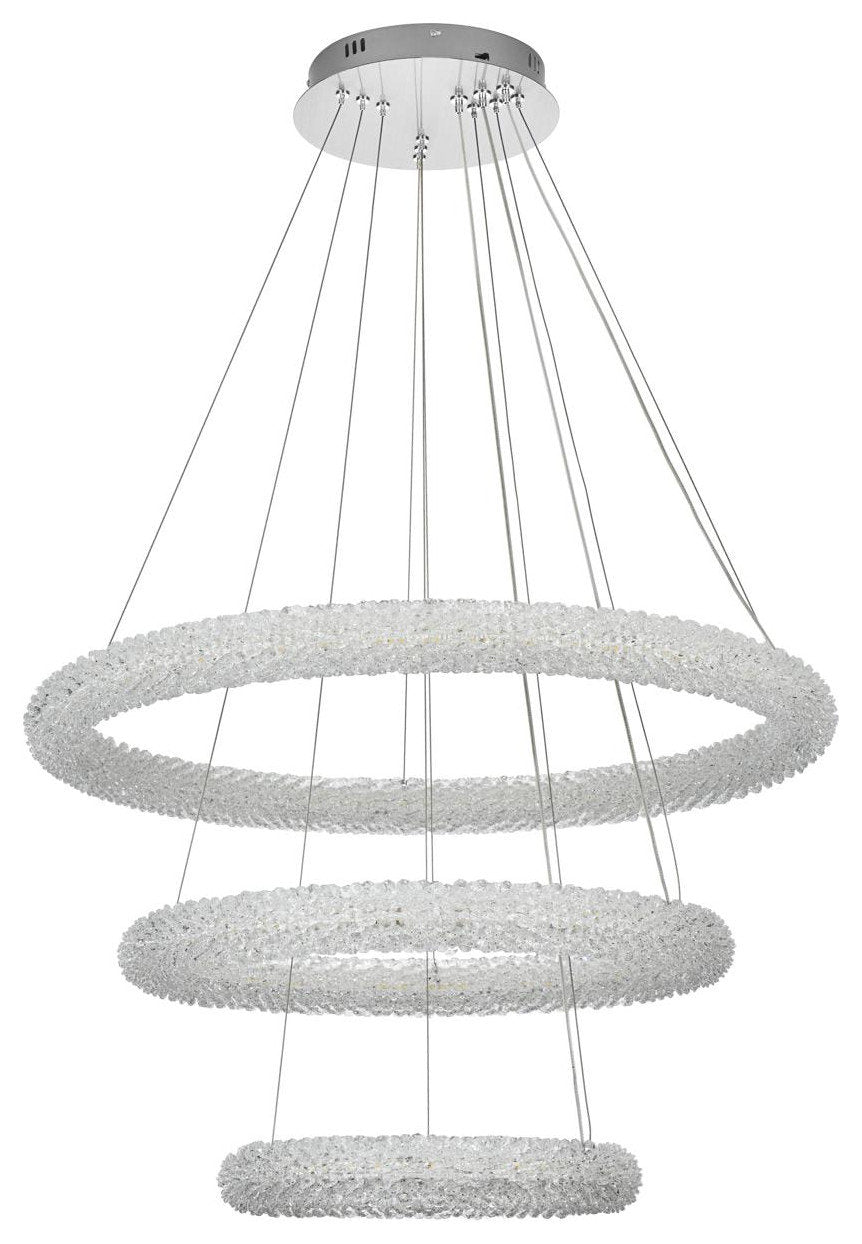 Bowen 3 Light Chandelier, ChromeBy Elegant Furniture & Lighting