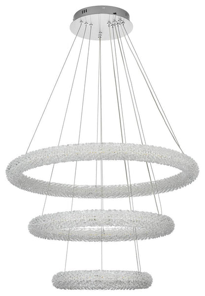 Bowen 3 Light Chandelier, ChromeBy Elegant Furniture & Lighting
