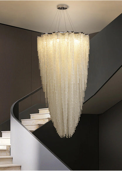 Alleri Collection Crystal Staircase ChandelierBy MORSALE