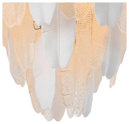 Textured Glass Layered Chandelier, Eichholtz Saint Lucia, LargeBy OROA - Furniture