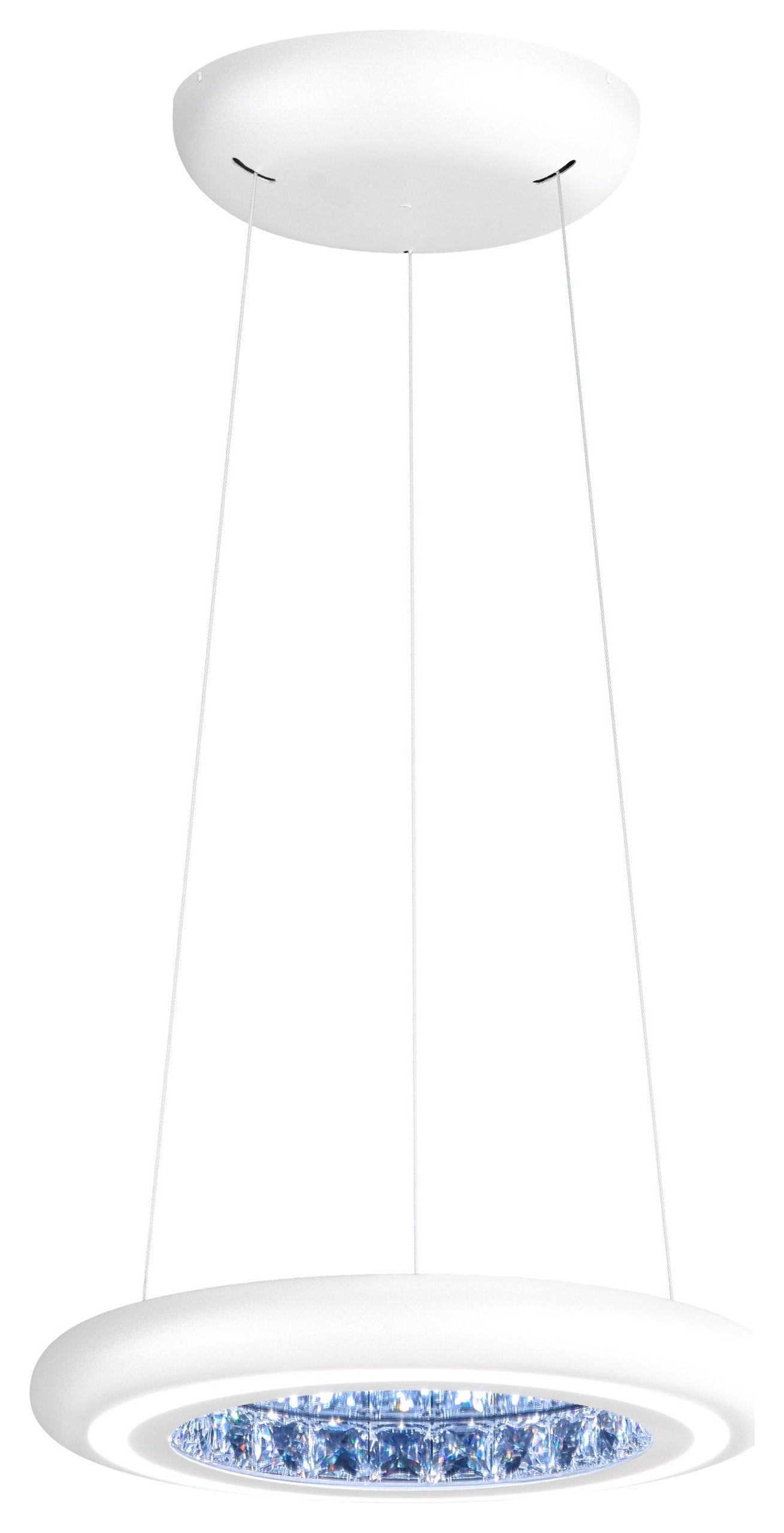 Schonbek Mfc101N-Wh1S 1 Light Crystal Pendant, WhiteBy Schonbek