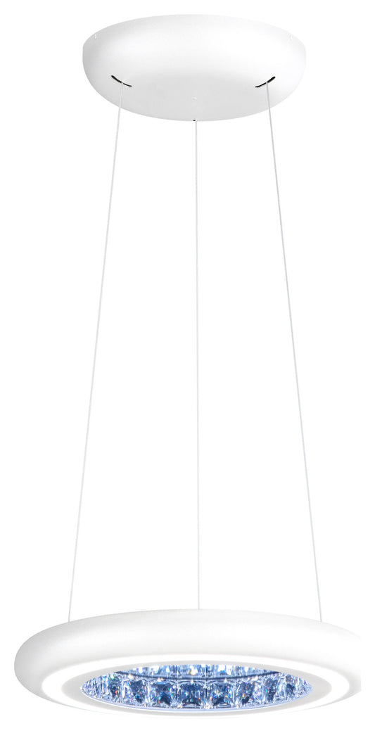 Schonbek Mfc101N-Wh1S 1 Light Crystal Pendant, WhiteBy Schonbek