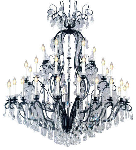 Swarovski Crystal Trimmed Chandelierwrought Iron Crystal ChandelierBy HarrisonLane510
