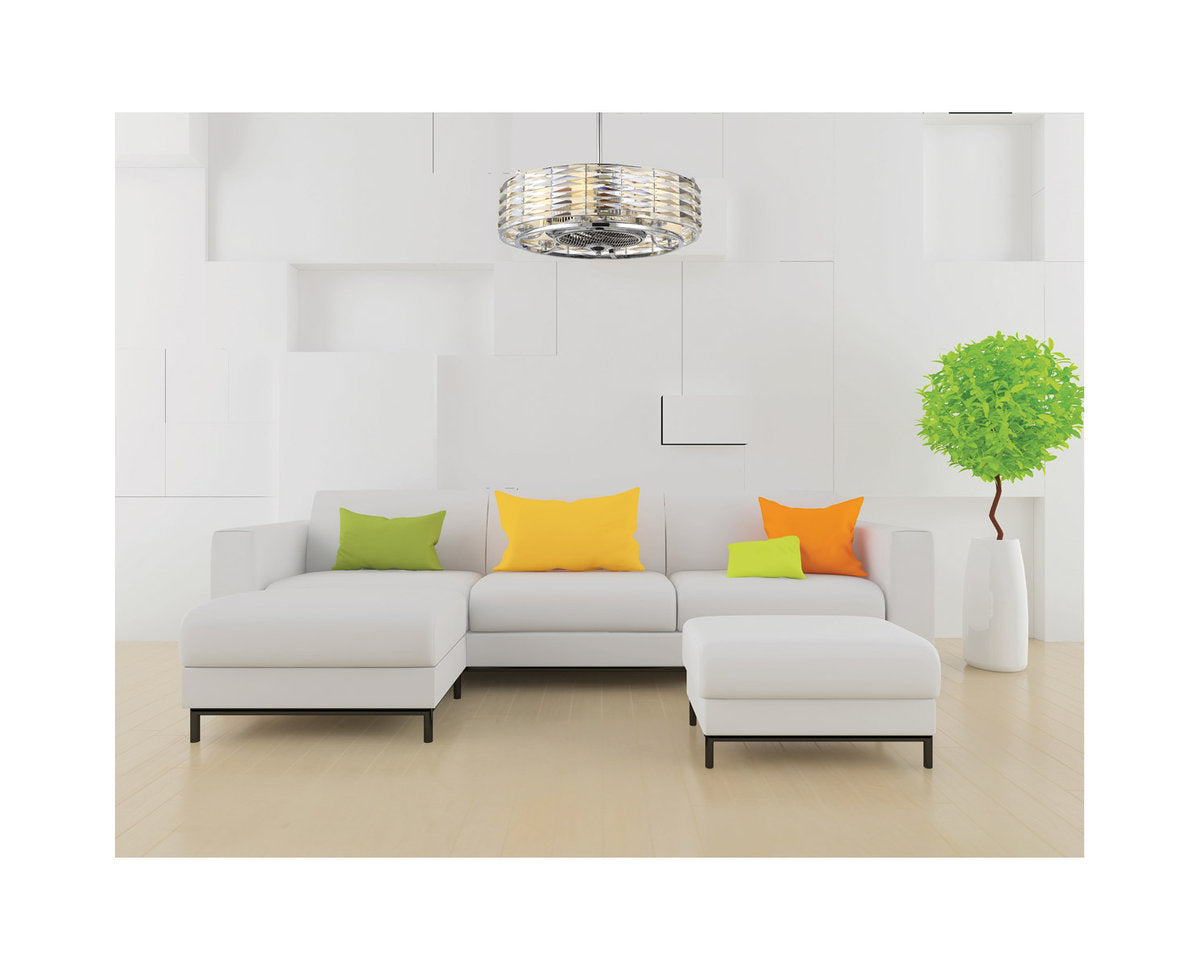 Taurus 6-Light Air Ionizing Fan D'Lier, 29.5"By Savoy House