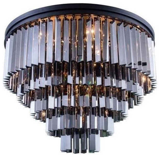 Elegant Lighting Sydney 32" 17 Light Royal Crystal Flush MountBy Elegant Furniture & Lighting