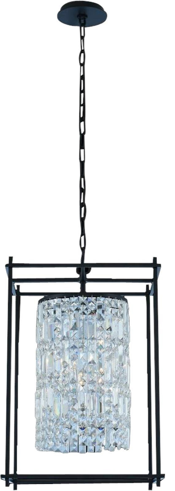 Allegri Joni Crystal Foyer Light, Matte BlackBy KALCO LIGHTING