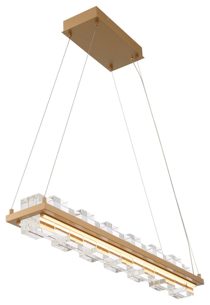 Bruco 2-Light Island Chandelier, GoldBy Eurofase Lighting