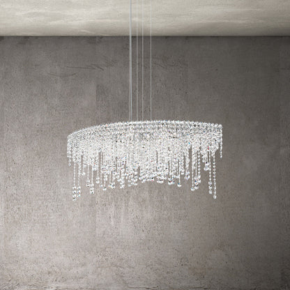 Schonbek Ch4811N-401H 8 Light Crystal Pendant, Polished Stainless SteelBy Schonbek