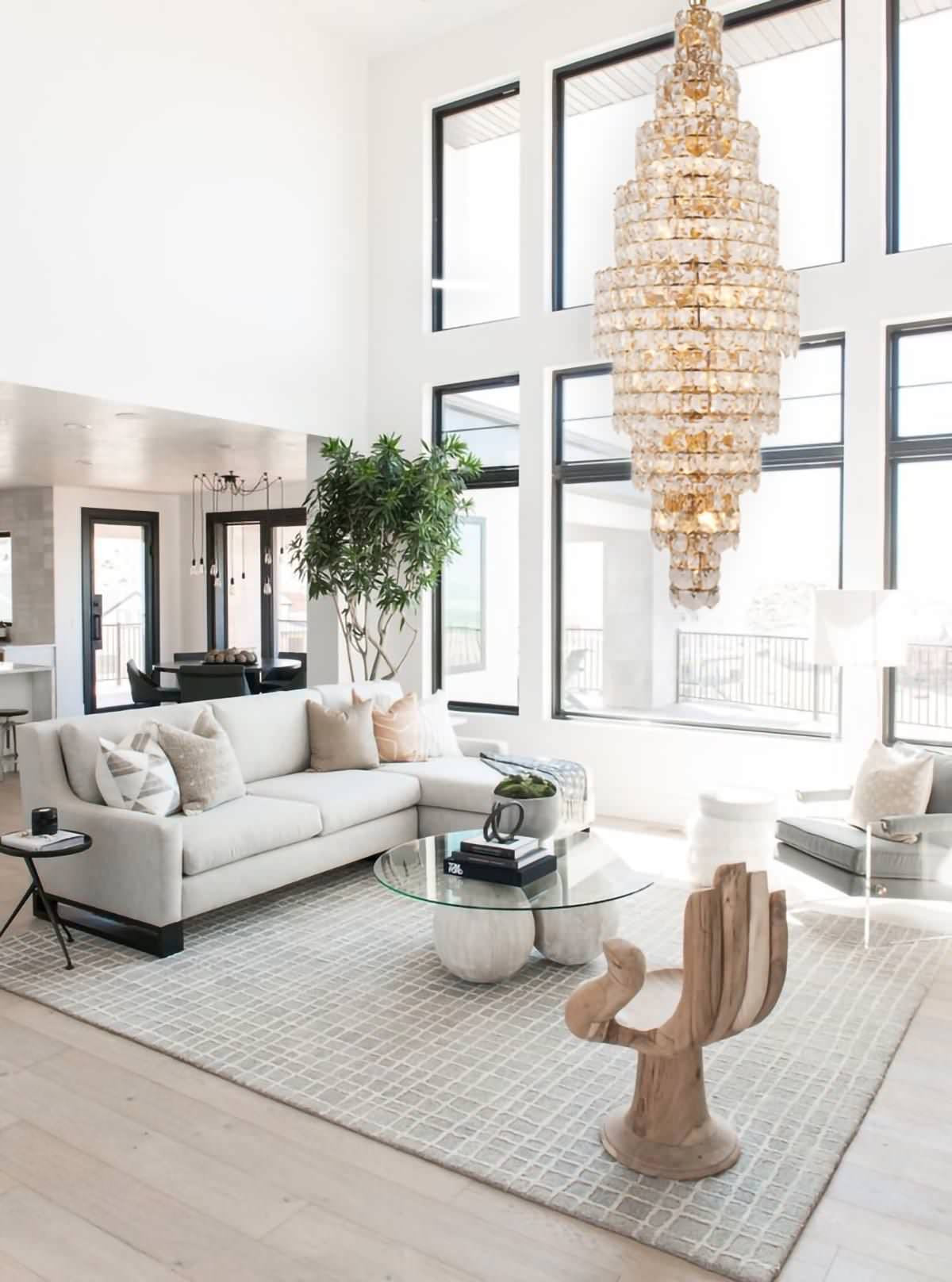 9 Tier Gold Crystal ChandelierBy Design Living