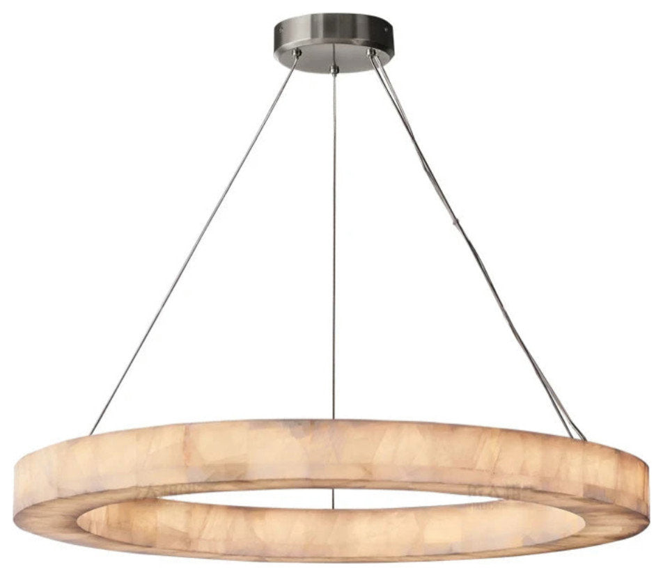 32" Natural Marble Modern Chandelier, 32", 80mBy MORSALE