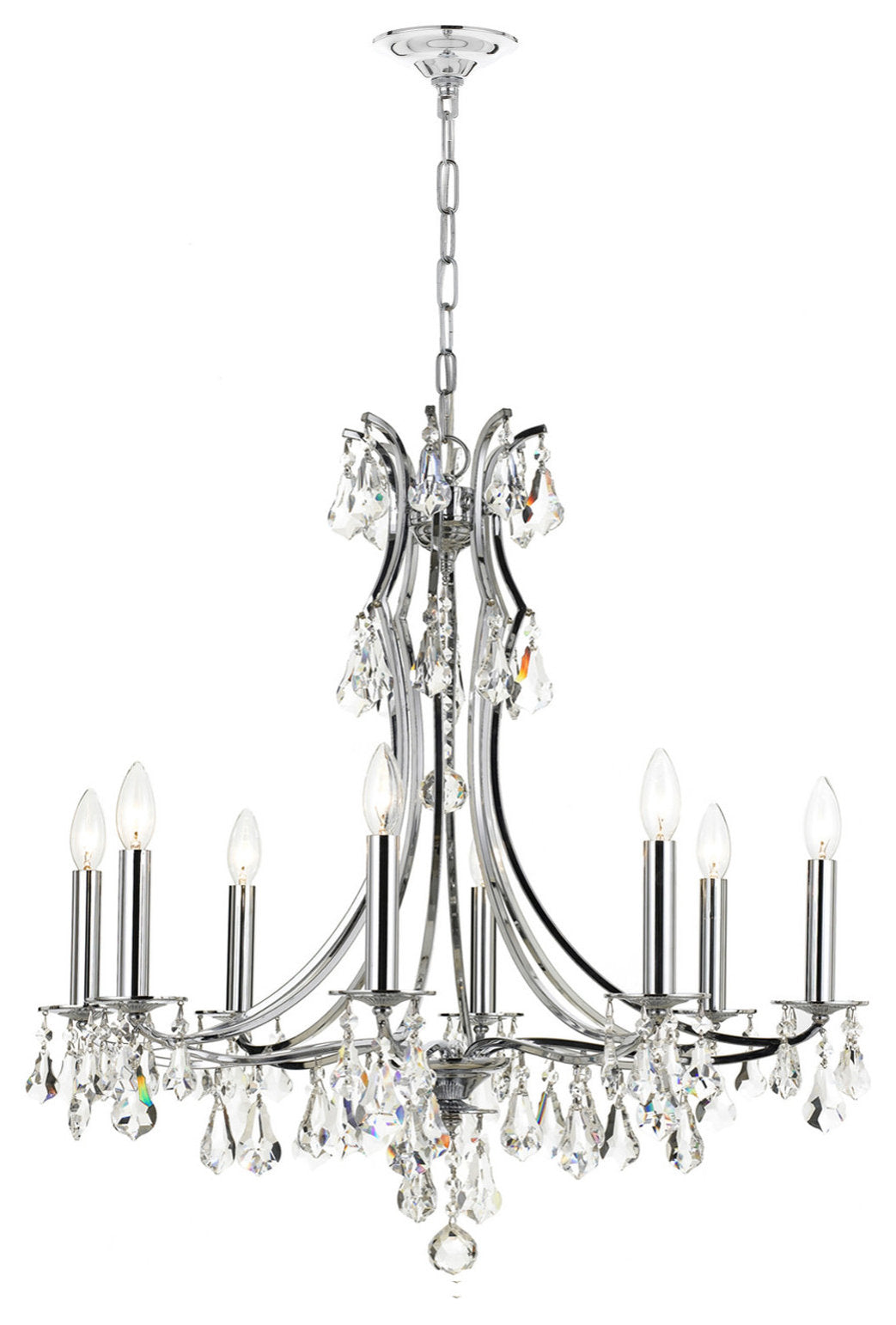 Crystorama Lighting Group 5938-CL-S Cedar 8 Light 28"W Crystal - PolishedBy Crystorama Lighting