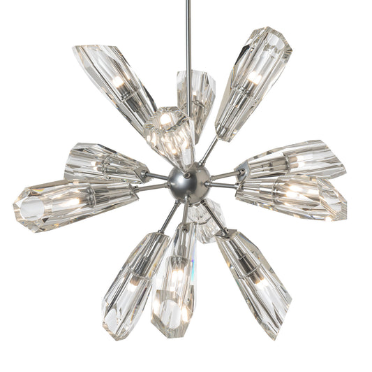 Luma 12-Light Starburst Pendant - Sterling - CrystalBy Hubbardton Forge
