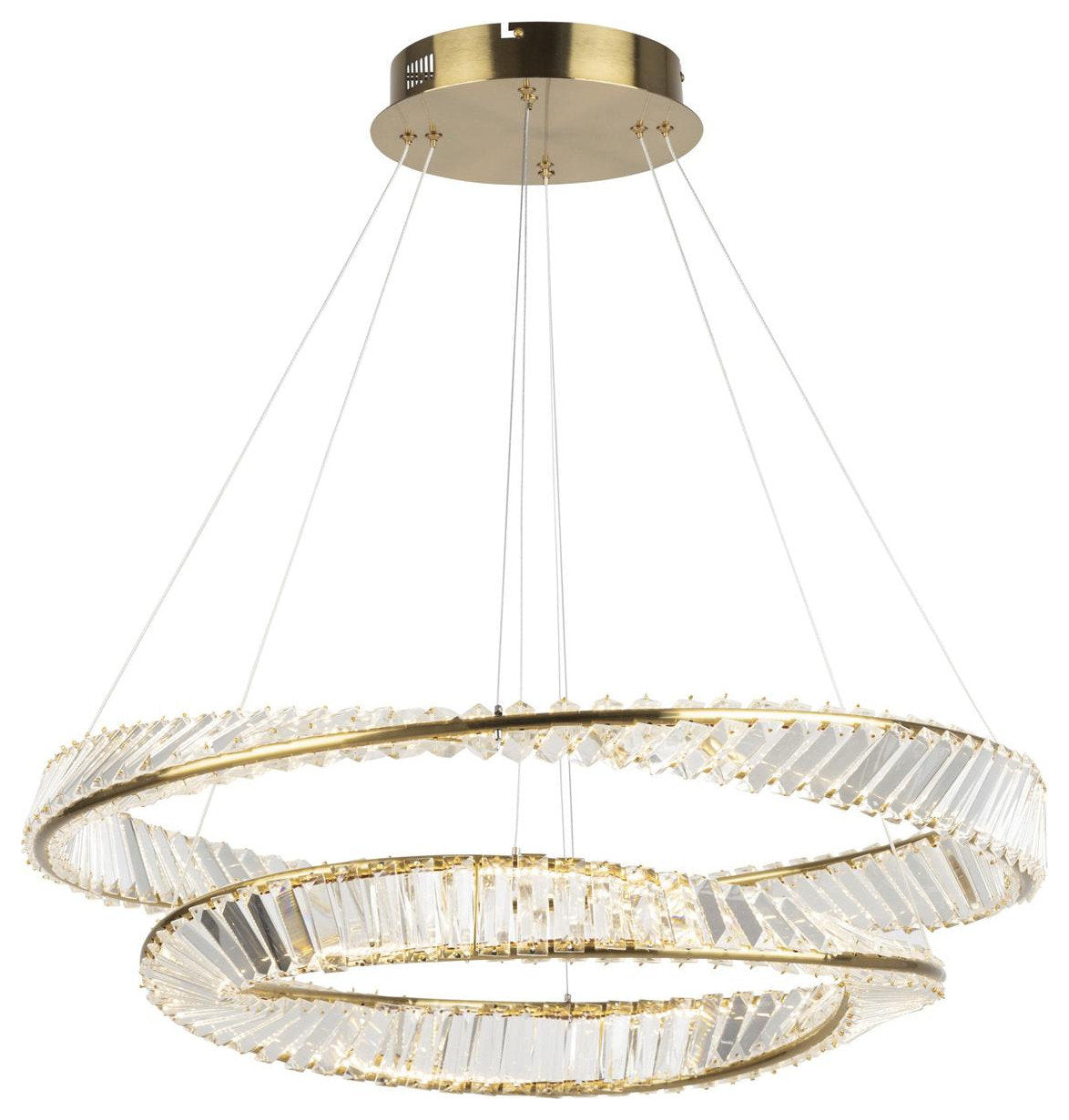 Stella Chandelier, Black and BrassBy ARTCRAFT Lighting