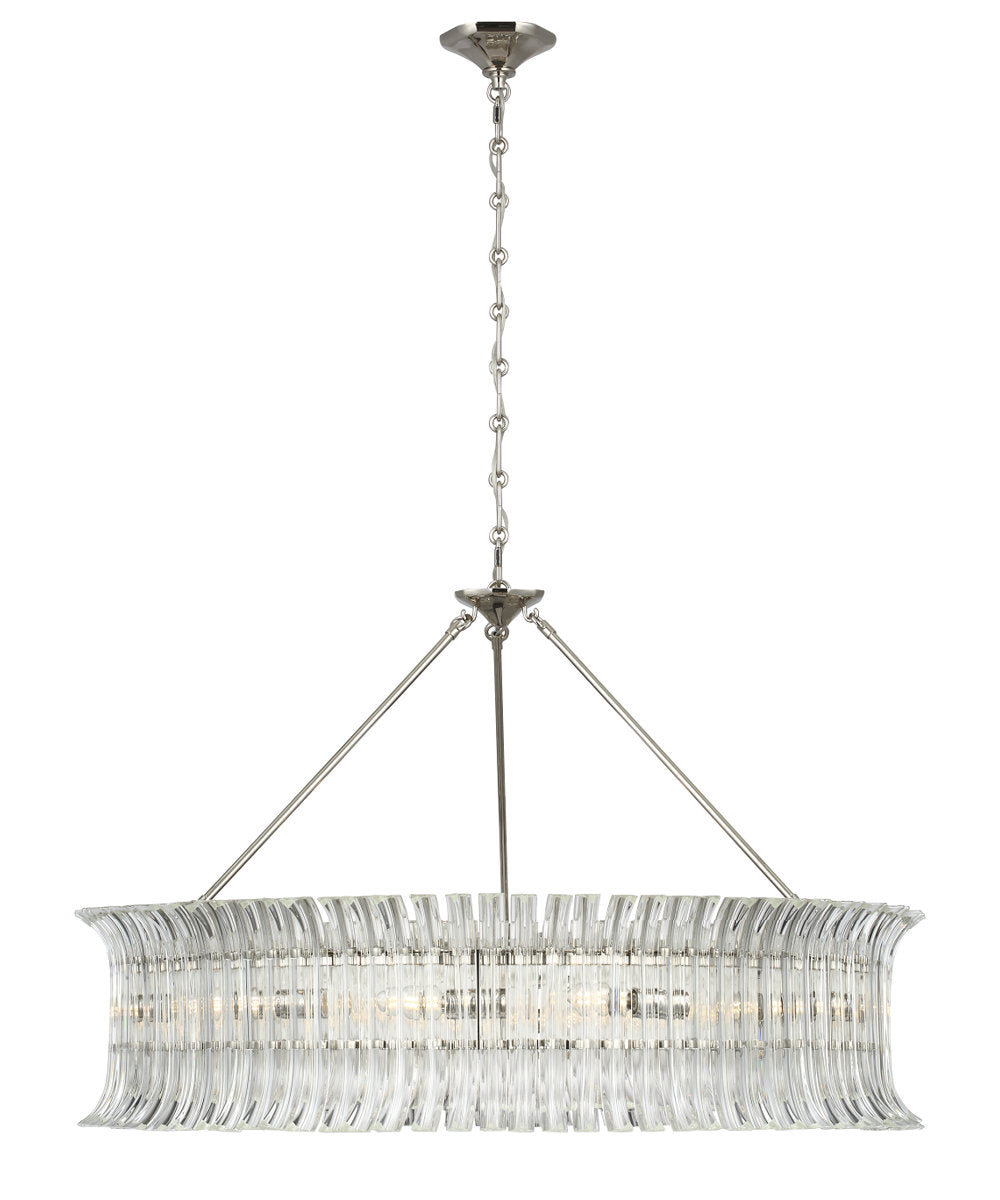 AERIN Rhine 36" Ring Chandelier with Crystal