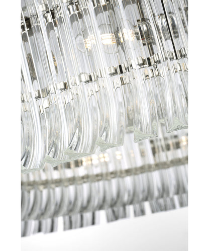 AERIN Rhine 36" Ring Chandelier with Crystal