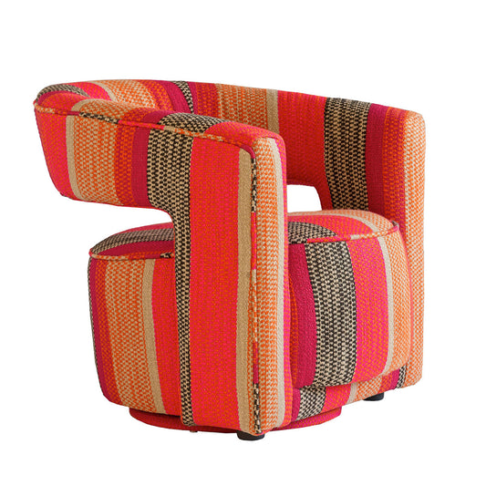 Accent Chair Swivel Armchair Chair with Ottoman