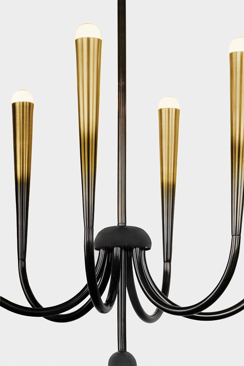 Adley Chandelier in Gradient Brass by Cortney Bishop