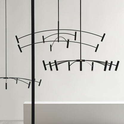 Aerial 9 - Light LED Chandelier