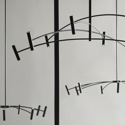 Aerial 9 - Light LED Chandelier