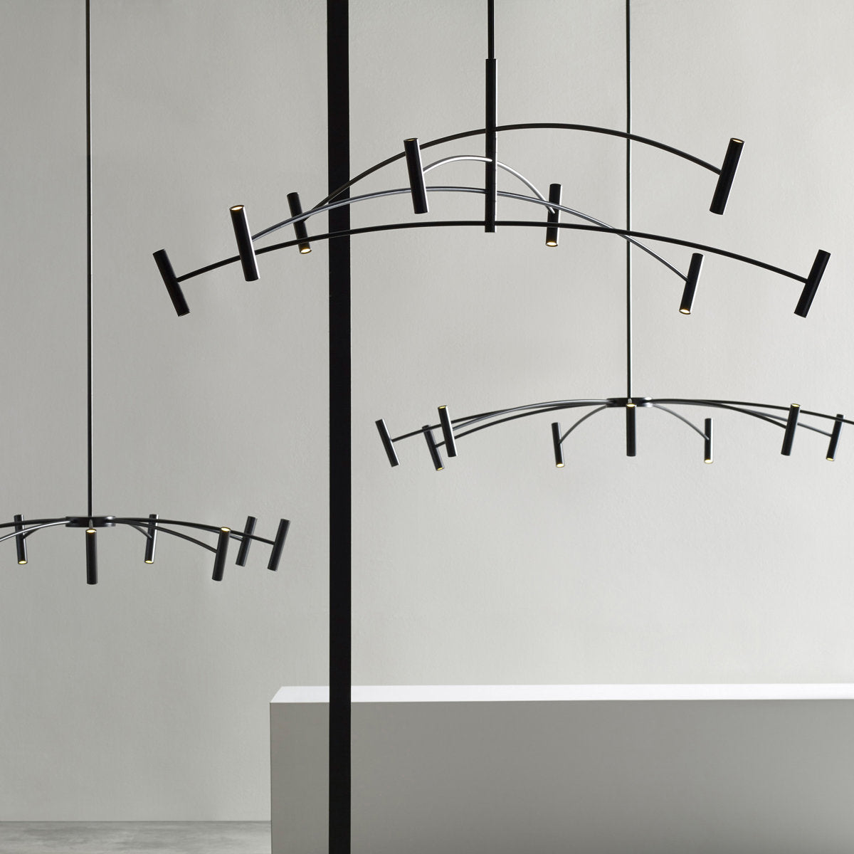 Aerial 9 - Light LED Chandelier
