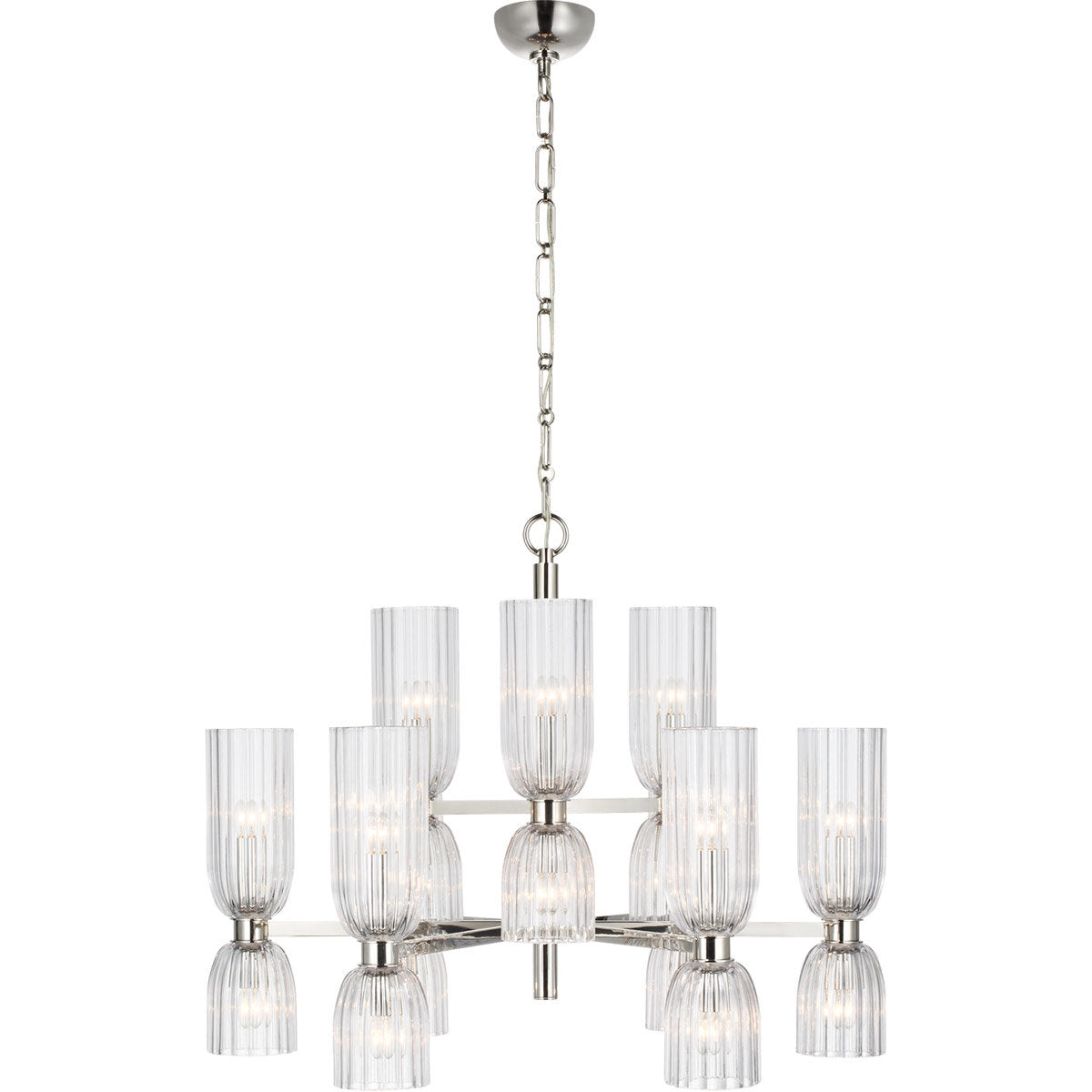 Aerin Asalea Medium Two-Tier Chandelier