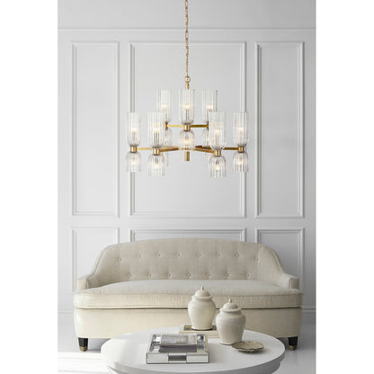 Aerin Asalea Medium Two-Tier Chandelier