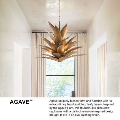 Agave 12 - Light Unique Geometric Chandelier