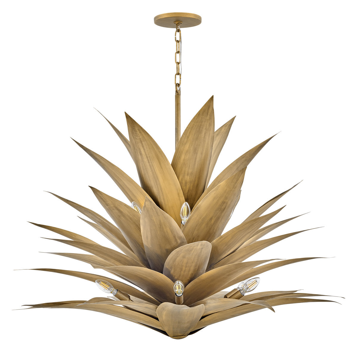 Agave 12 - Light Unique Geometric Chandelier