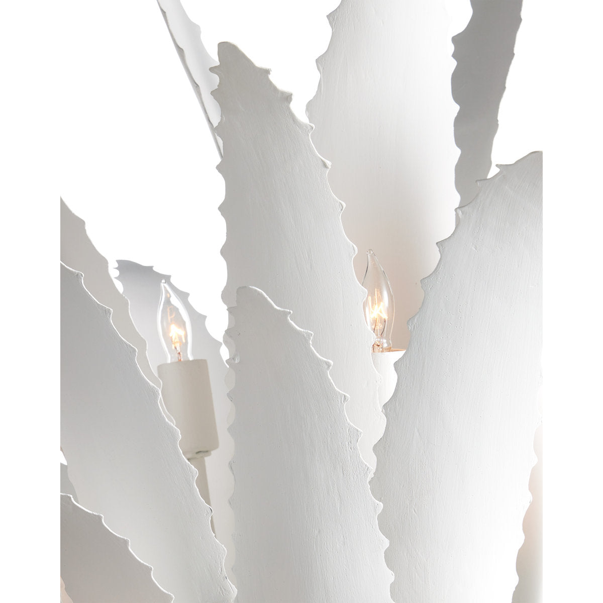 Agave 9 - Light Wrought Iron Chandelier by Marjorie Skouras