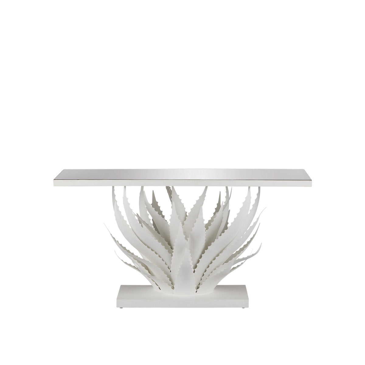 Agave Glass Console Table
