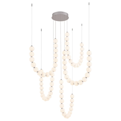 Akoya 80 Light Silver dimmable LED Chandelier