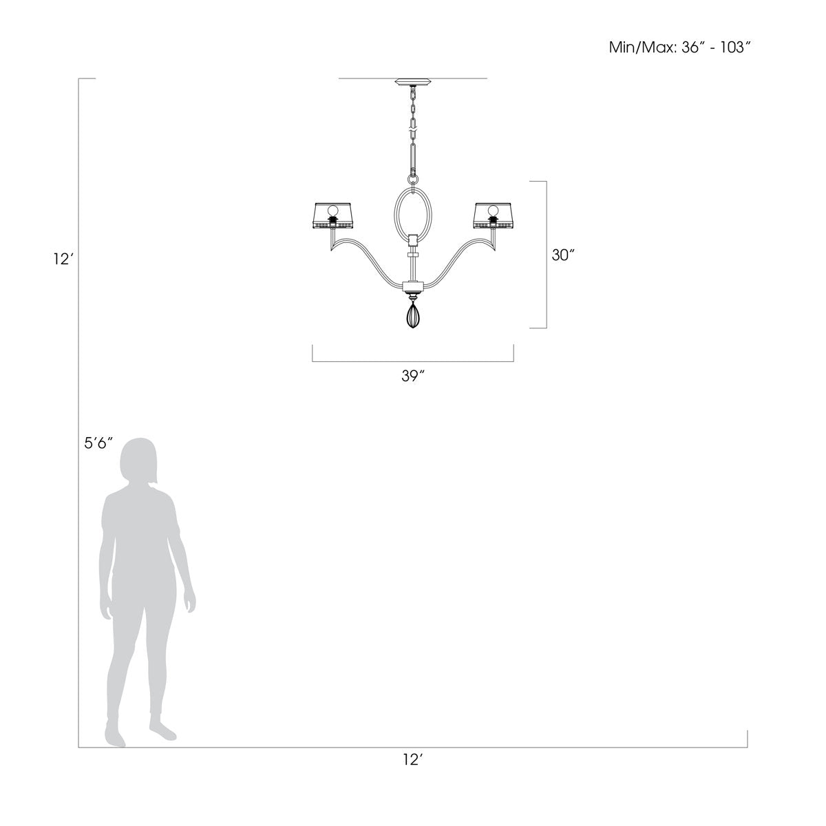 Allegretto 6 - Light Chandelier