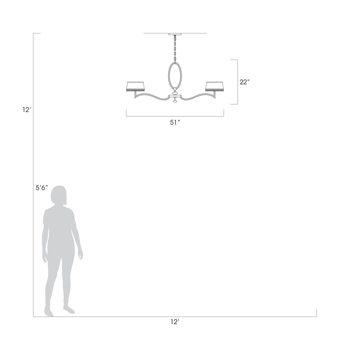 Allegretto 6 - Light Chandelier