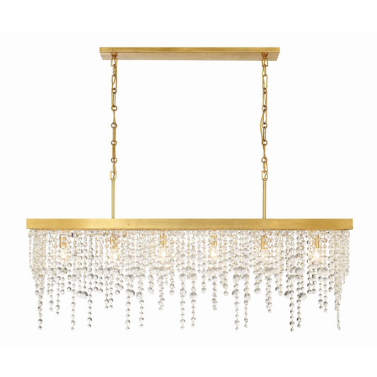 Allure Design Gallery Marchioness 49 Inch 6 Light Linear Suspension Light Cp792876